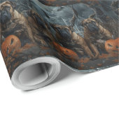 Bullmastiff Halloween Night Doggge Delikatesse Geschenkpapier (Rolleneckpunkt)