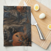 Bullmastiff Halloween Night Doggge Delikatesse Geschirrtuch (Viertel Falte)