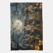 Bullmastiff Halloween Spooky Geschirrtuch (Vertikal)