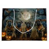 Bullmastiff Halloween Spooky Große Geschenktüte (Vorderseite)