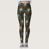 Bullmastiff Halloween Spooky Leggings (Vorderseite)