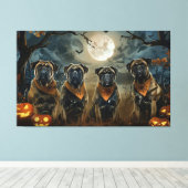 Bullmastiff Halloween Spooky Leinwanddruck (Insitu (Holzboden))