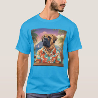 Bullmastiff Hawaiian Tee Shirt