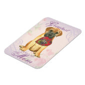 Bullmastiff Heart Mama Magnet (Linke Seite)