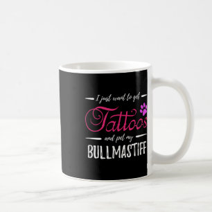 Bullmastiff Hund Lover Tattoo Funny Hund Mama Gesc Kaffeetasse
