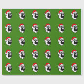 Bullmastiff Hund mit Weihnachts-Weihnachtsmannmütz Geschenkpapier