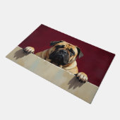 Bullmastiff-Hund Türmatte Kunst (Schrägansicht)