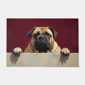 Bullmastiff-Hund Türmatte Kunst (Vorderseite)