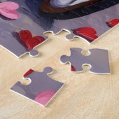 Bullmastiff Hund Valentinstag Puzzle (Seite)