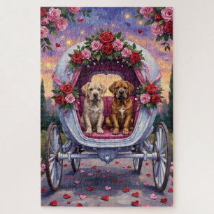 Bullmastiff Hund Valentinstag  Puzzle