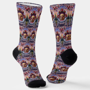 Bullmastiff Hund Valentinstag Socken