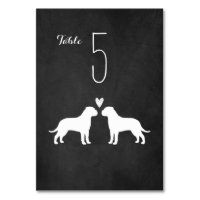 Bullmastiff Hunde Silhouetten Hochzeitsempfang