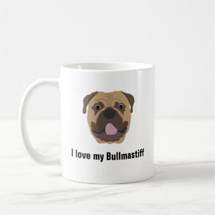 Bullmastiff Hundekaffee-Tasse - i-Liebe mein Kaffeetasse