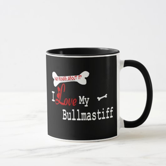 Bullmastiff (I Liebe) Tasse (Rechts)