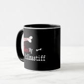 Bullmastiff (I Liebe) Tasse (Vorderseite Links)