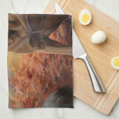 Bullmastiff im Herbst Leaves Fall Inspiriert Geschirrtuch (Viertel Falte)