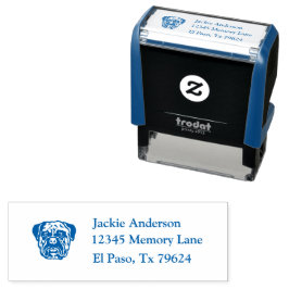 BULLMASTIFF Image Name und Rücksendeadresse Permastempel