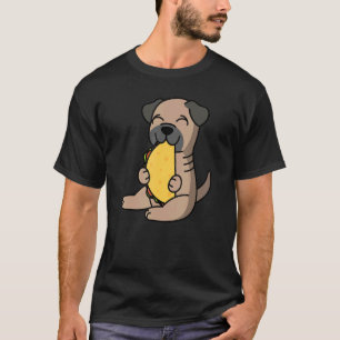 Bullmastiff isst einen Taco-Hund T-Shirt