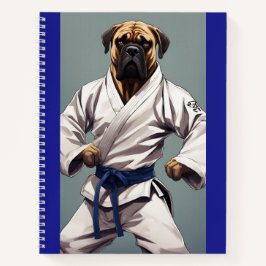 Bullmastiff-Karate-Notebook Notizblock