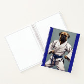 Bullmastiff-Karate-Notebook Notizblock (Innenseite)