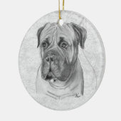 Bullmastiff Keramik Ornament (Links)
