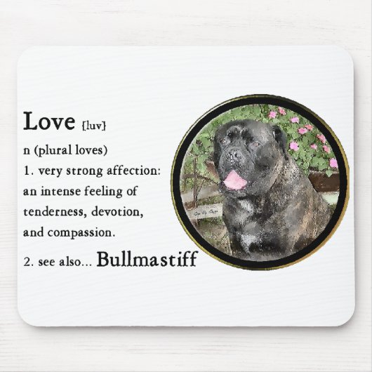 Bullmastiff Kunstgeschenke Mousepad (Vorne)