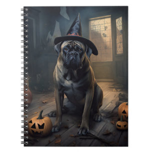 Bullmastiff-Kürbisse Halloween Gruselig Notizblock