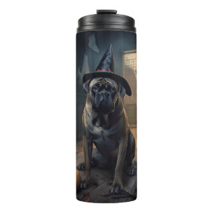 Bullmastiff-Kürbisse Halloween Gruselig Thermosbecher