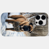Bullmastiff Let It Schnee Weihnachten Case-Mate iPhone Hülle (Rückseite (Horizontal))