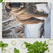 Bullmastiff Let It Schnee Weihnachten Geschirrtuch (Gefaltet)