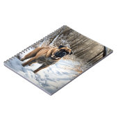 Bullmastiff Let It Schnee Weihnachten Notizblock (Linke Seite)
