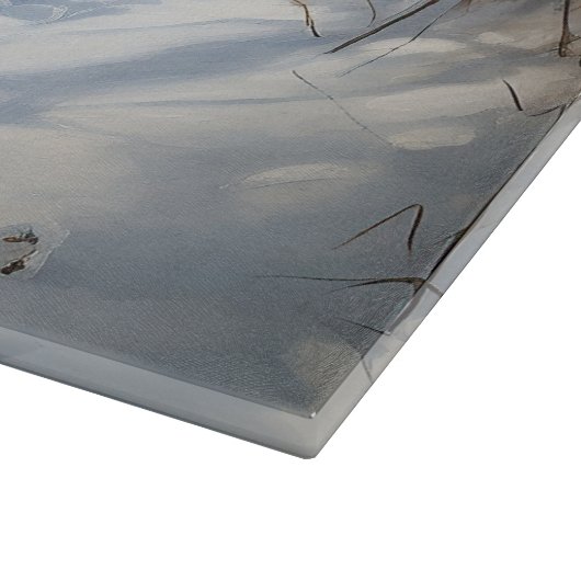 Bullmastiff Let It Schnee Weihnachten Schneidebrett (Ecke)