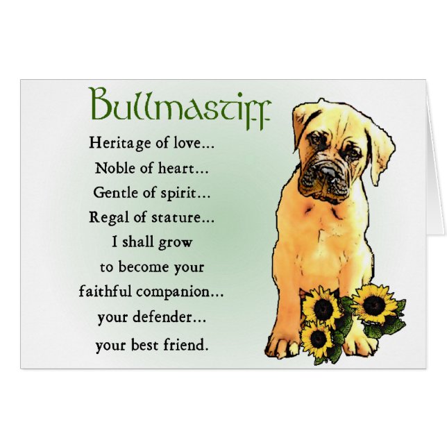 Bullmastiff Lovers Geschenke (Vorderseite (Horizontal))