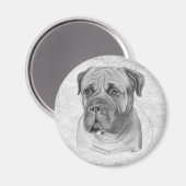 Bullmastiff Magnet (Vorderseite/Rückseite)