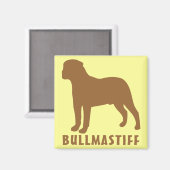 Bullmastiff Magnet (Vorderseite/Rückseite)