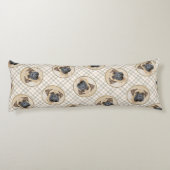 Bullmastiff Malerei Fawn Red Sable Niedlich Hunde Seitenschläferkissen (Rückseite)