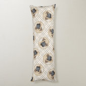 Bullmastiff Malerei Fawn Red Sable Niedlich Hunde Seitenschläferkissen (Rückseite (Vertikal))