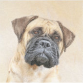 Bullmastiff-Malerei - Niedliche Original Dog Art Aufkleber (Vorderseite)