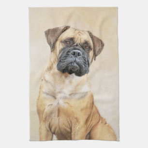 Bullmastiff-Malerei - Niedliche Original Dog Art Geschirrtuch