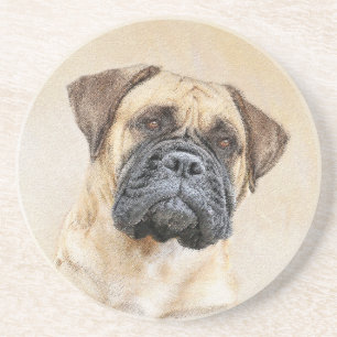 Bullmastiff-Malerei - Niedliche Original Dog Art Getränkeuntersetzer