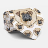 Bullmastiff-Malerei - Niedliche Original Dog Art Krawatte (Gerollt)