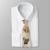 Bullmastiff-Malerei - Niedliche Original Dog Art Krawatte (Gebunden)