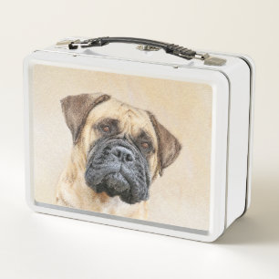 Bullmastiff-Malerei - Niedliche Original Dog Art Metall Brotdose