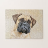 Bullmastiff-Malerei - Niedliche Original Dog Art Puzzle (Horizontal)