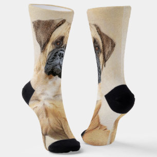 Bullmastiff-Malerei - Niedliche Original Dog Art Socken