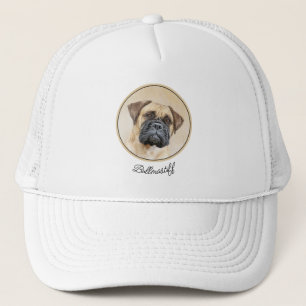 Bullmastiff-Malerei - Niedliche Original Dog Art Truckerkappe