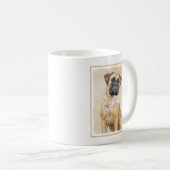 Bullmastiff-Malerei - Niedliche Original Hunde-Kun Kaffeetasse (VorderseiteRechts)