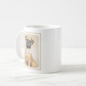 Bullmastiff-Malerei - Niedliche Original Hunde-Kun Kaffeetasse (Vorderseite Links)