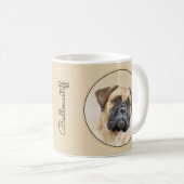 Bullmastiff-Malerei - Niedliche Original Hunde-Kun Kaffeetasse (VorderseiteRechts)