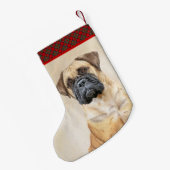 Bullmastiff-Malerei - Niedliche Original Hunde-Kun Kleiner Weihnachtsstrumpf (Rückseite (Hängend))